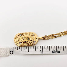Load image into Gallery viewer, Zodiac Design Gold Plated 12 Constellation Pendant Necklace: Libra