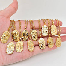 Load image into Gallery viewer, Zodiac Design Gold Plated 12 Constellation Pendant Necklace: Libra