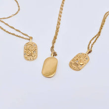 Load image into Gallery viewer, Zodiac Design Gold Plated 12 Constellation Pendant Necklace: Libra