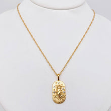 Load image into Gallery viewer, Zodiac Design Gold Plated 12 Constellation Pendant Necklace: Libra