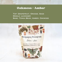 Load image into Gallery viewer, Oakmoss + Amber Candle Refill Kit