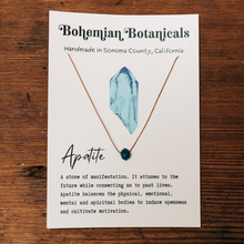 Load image into Gallery viewer, Apatite Intention Necklace
