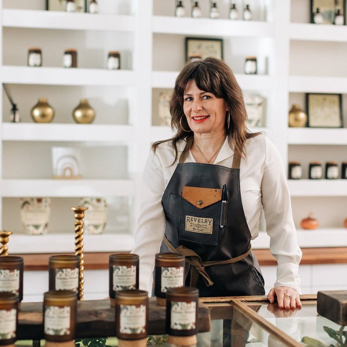 Faith Parker, founder of Boho Bungalow and Bohemian Botanicals, in Petaluma