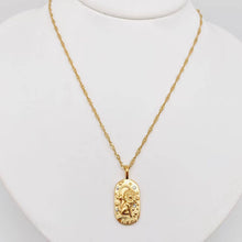 Load image into Gallery viewer, Zodiac Design Gold Plated 12 Constellation Pendant Necklace: Libra
