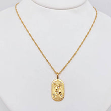 Load image into Gallery viewer, Zodiac Design Gold Plated 12 Constellation Pendant Necklace: Virgo
