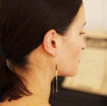 Load image into Gallery viewer, Miyuki Seed Bead Threader Earrings: Rainbow
