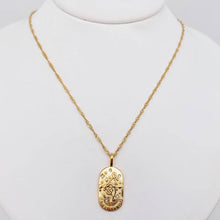 Load image into Gallery viewer, Zodiac Design Gold Plated 12 Constellation Pendant Necklace: Leo
