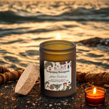 Load image into Gallery viewer, Antique Sandalwood Soy Wax Candle- 12 oz Amber Glass Jar
