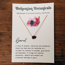 Load image into Gallery viewer, Garnet Intention Necklace

