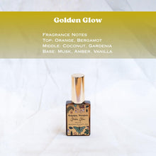 Load image into Gallery viewer, Golden Glow Perfume Spray- Glass Amber Bottle 30 ml

