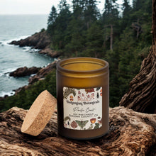 Load image into Gallery viewer, Oakmoss + Amber Soy Wax Candle- 12 oz Amber Glass Jar
