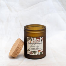 Load image into Gallery viewer, Summer Haze Soy Wax Candle- 12 oz Amber Glass Jar
