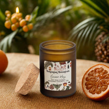 Load image into Gallery viewer, Summer Haze Soy Wax Candle- 12 oz Amber Glass Jar

