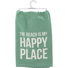 Load image into Gallery viewer, The Beach Is My Happy Place Kitchen Towel
