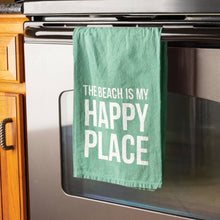 Load image into Gallery viewer, The Beach Is My Happy Place Kitchen Towel
