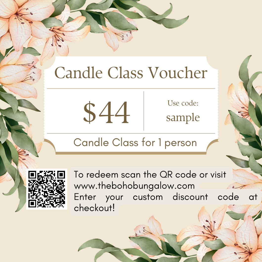 Candle Class Digital Gift Voucher