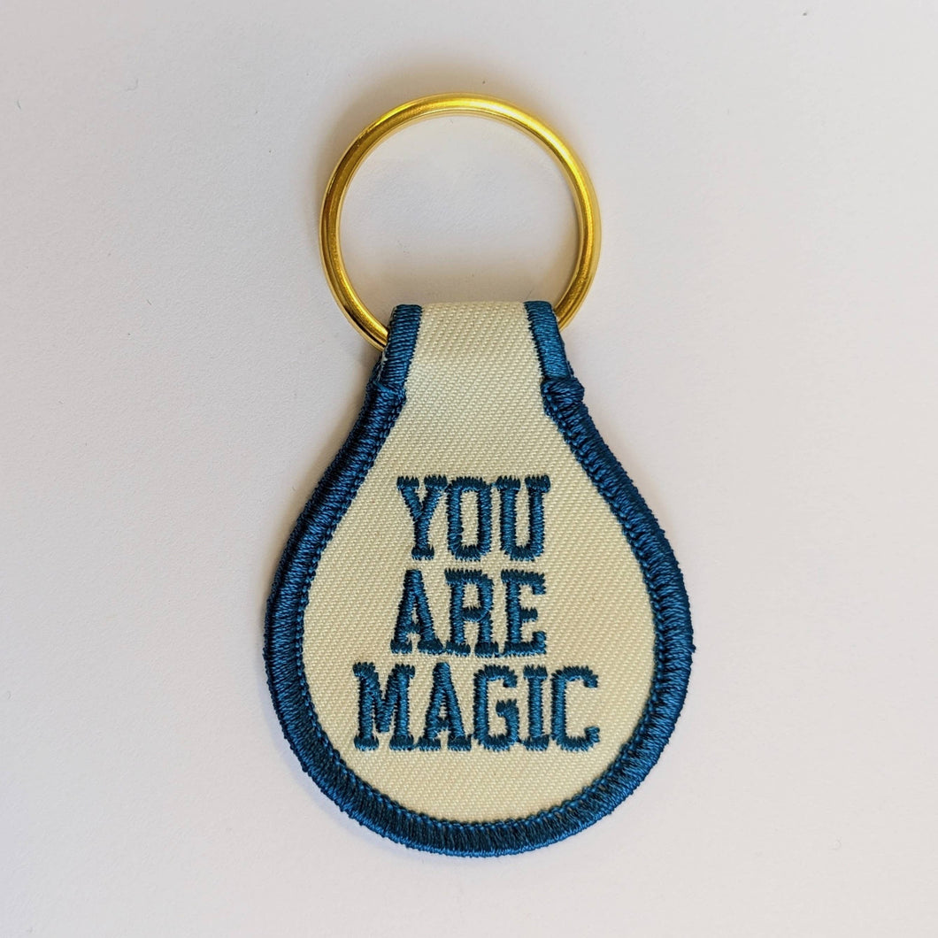 You Are Magic Embroidered Key Tag