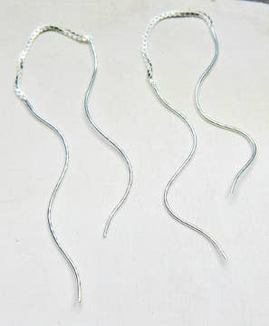Threader Wavey Earrings